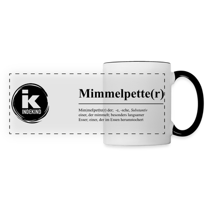 Tasse | Eischwiele Platt | Mimmelpette(r) - Weiß/Schwarz