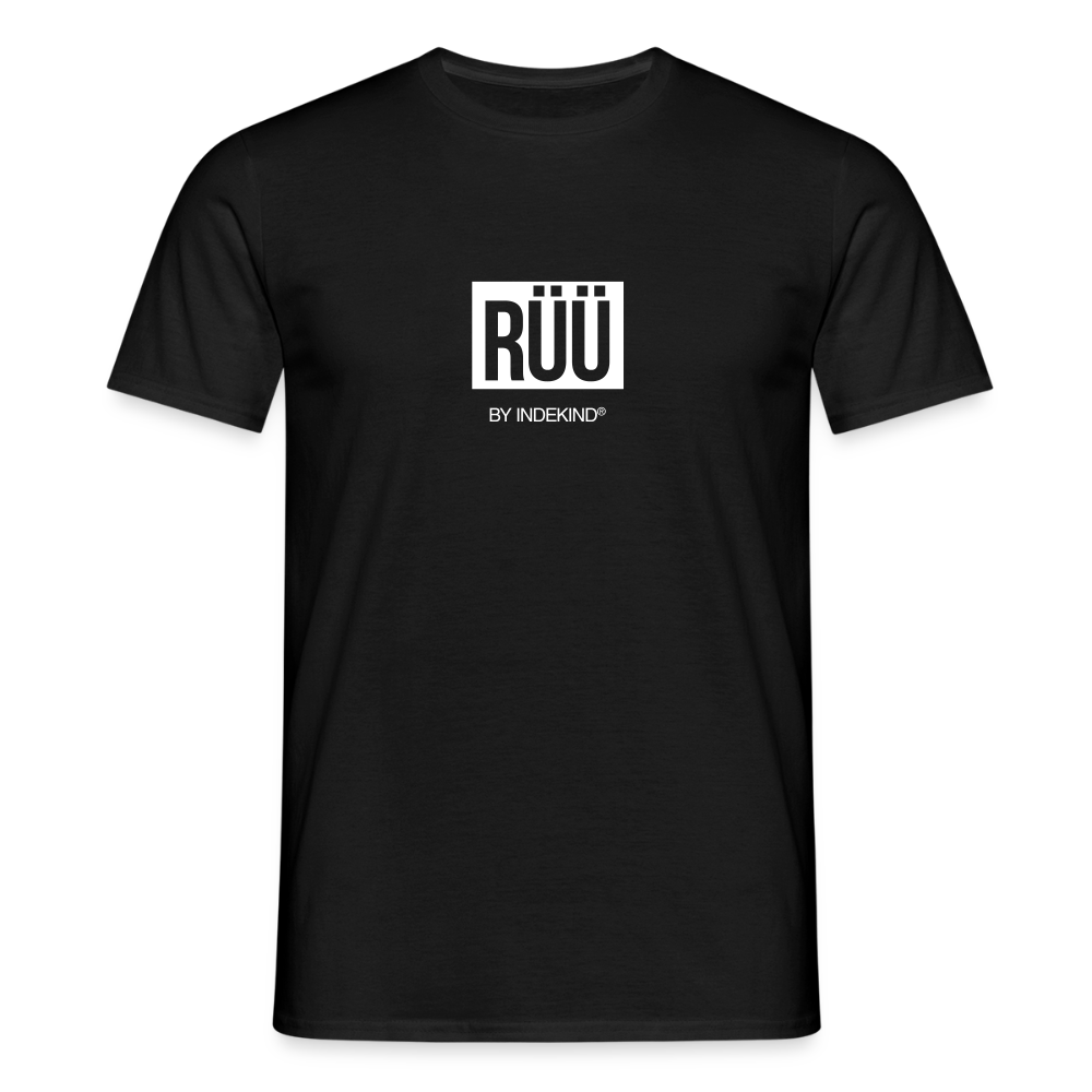 T-Shirt | Rüü Klassik | Manns-Lüü - Schwarz