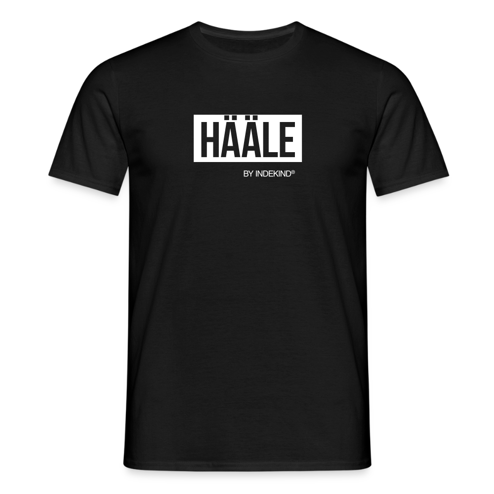 T-Shirt | Hääle Klassik | Manns-Lüü - Schwarz