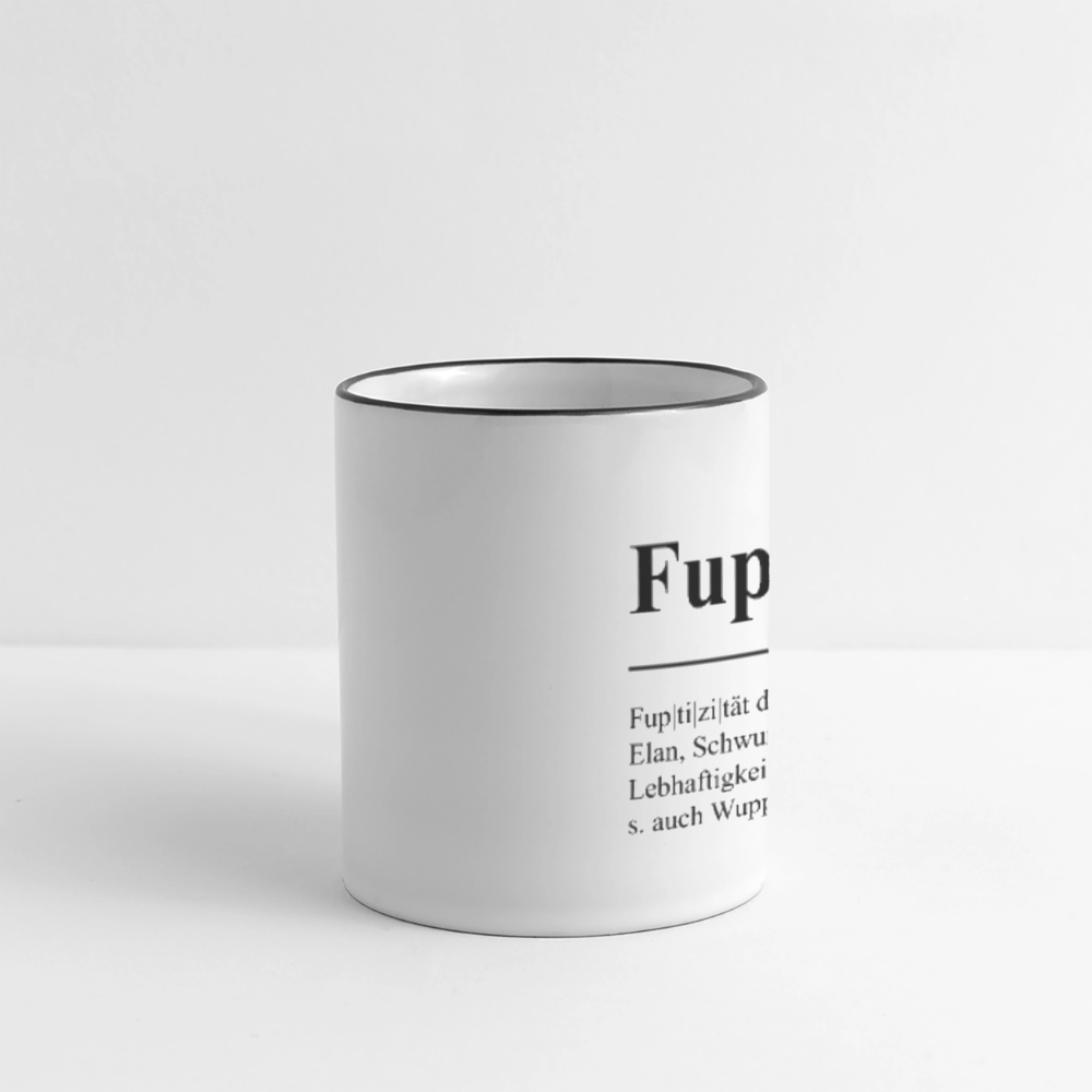 Tasse | Eischwiele Platt | Fuptizität - Weiß/Schwarz