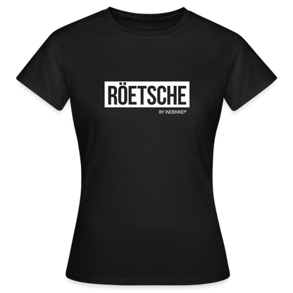 T-Shirt | Röetsche Klassik | Mädsche - Schwarz