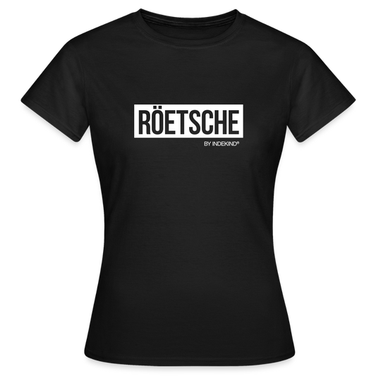 T-Shirt | Röetsche Klassik | Mädsche - Schwarz