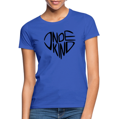 T-Shirt | Indekind Premium | Herz-Logo | Mädsche - Royalblau