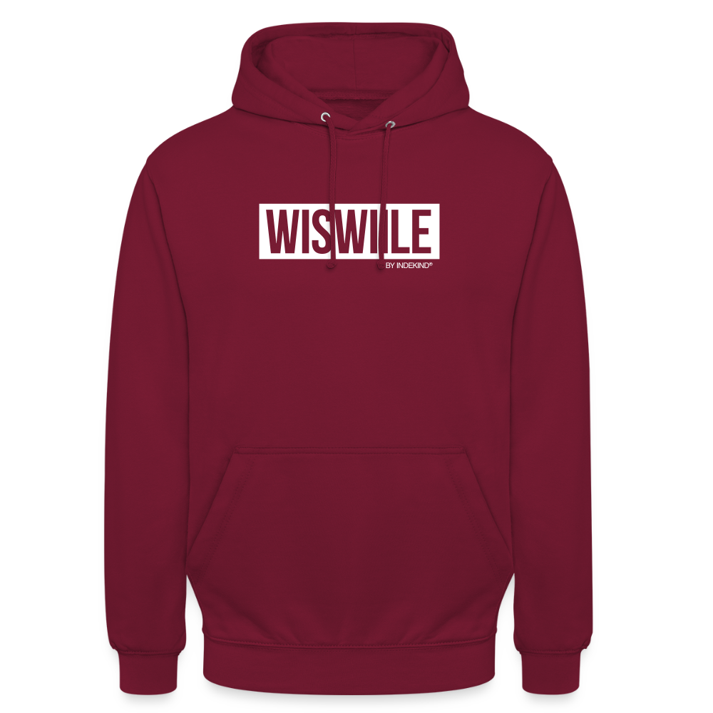 Hoodie | Wiswiile Klassik | Fü allemoole - Bordeaux