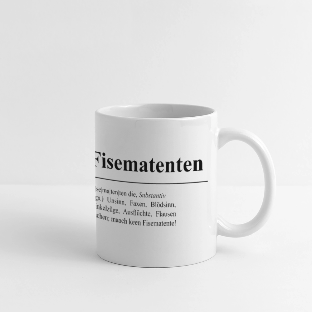Tasse | Eischwiele Platt | Fisematenten - Weiß