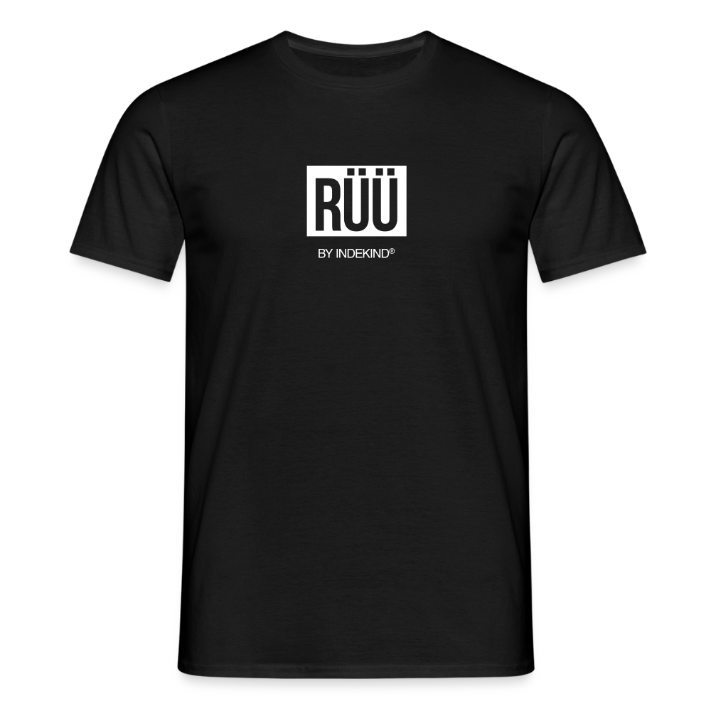 T-Shirt | Rüü Klassik | Manns-Lüü - Schwarz