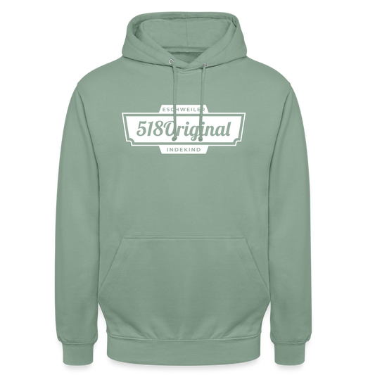Hoodie | 518Original | Fü allemoole - Graugrün