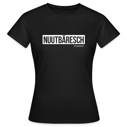 T-Shirt | Nuutbäresch Klassik | Mädsche - Schwarz