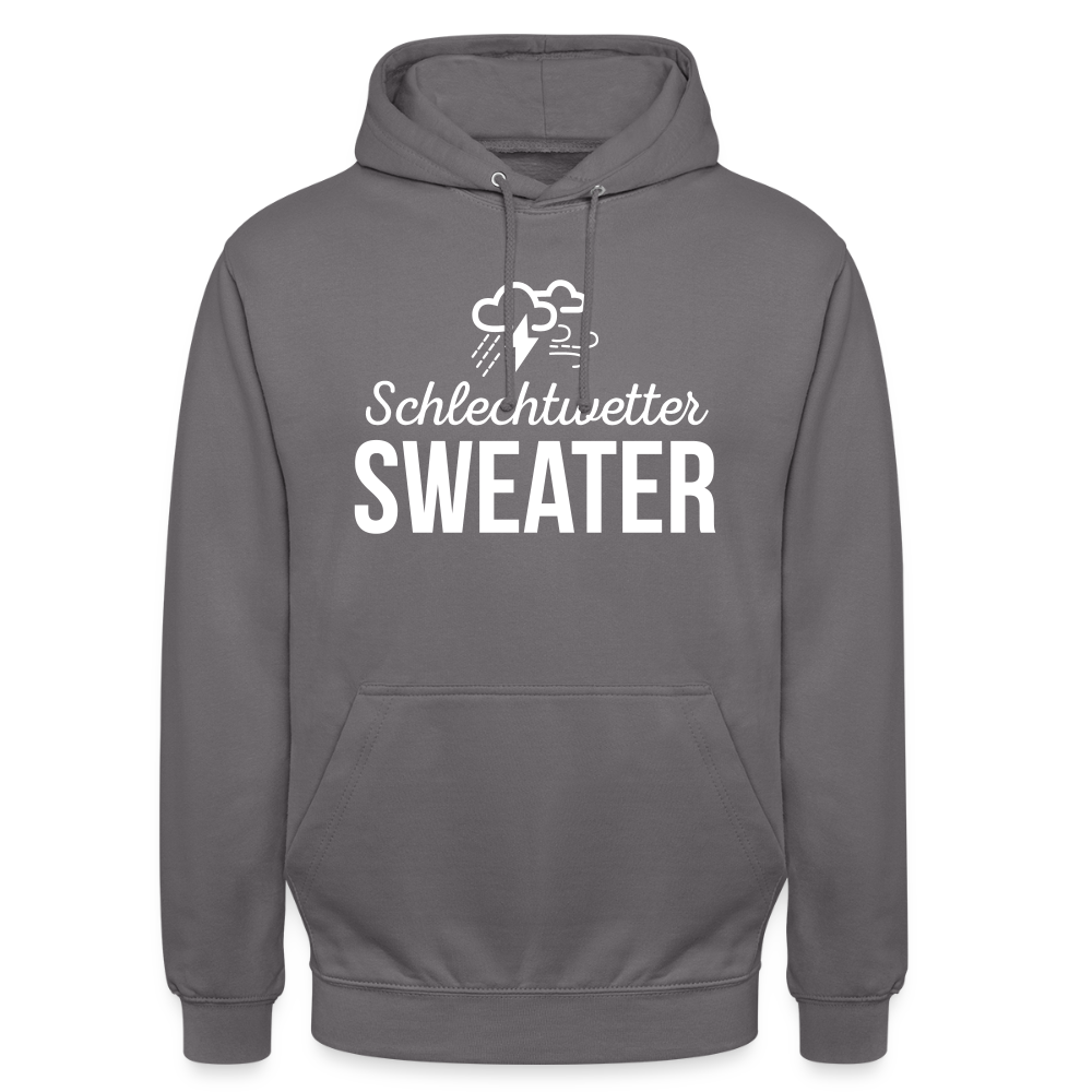 Hoodie | Schlechtwetter Sweater | Fü allemoole - Mittelgrau