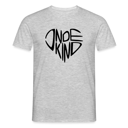 T-Shirt | Indekind Premium | Herz-Logo | Manns-Lüü - Grau meliert