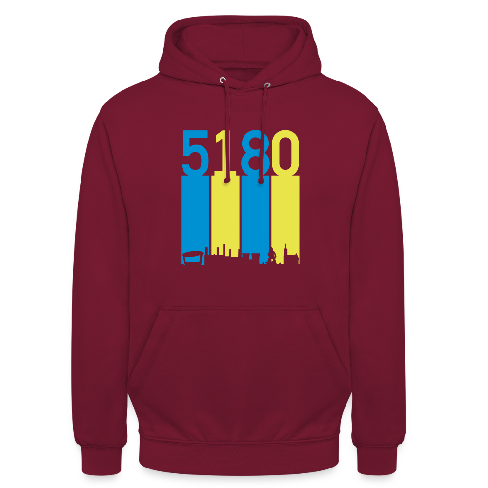 Hoodie | 5180 Skyline | Fü allemoole - Bordeaux