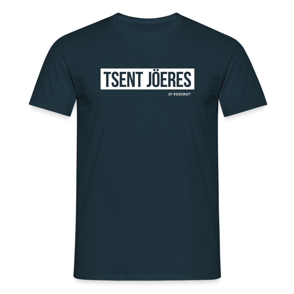 T-Shirt | Tsent Jöeres Klassik | Manns-Lüü - Navy