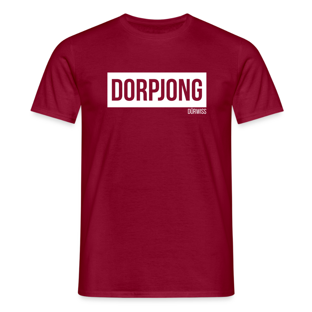 T-Shirt | Dorpjong Dürwiss Klassik | Manns-Lüü - Ziegelrot