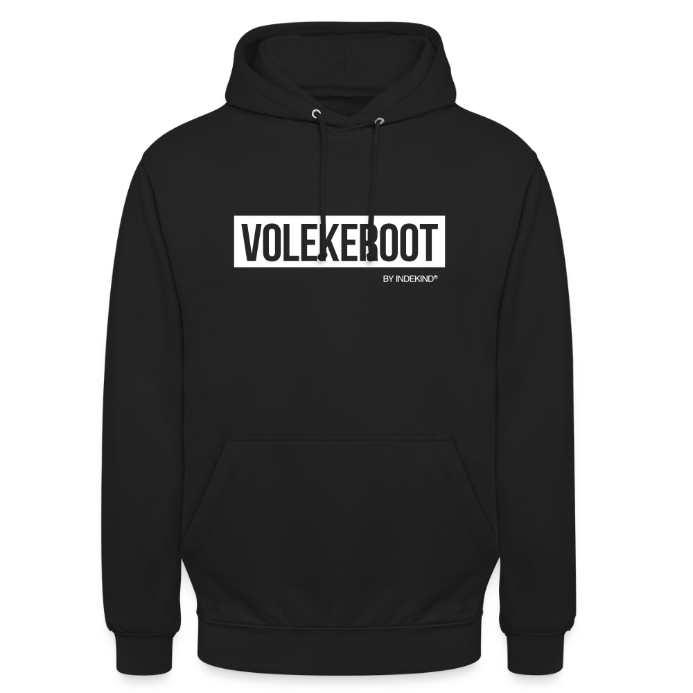 Hoodie | Volekeroot Klassik | Fü allemoole - Schwarz