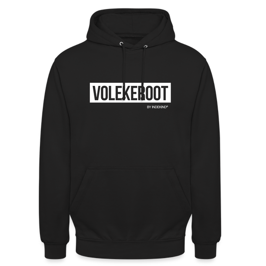 Hoodie | Volekeroot Klassik | Fü allemoole - Schwarz