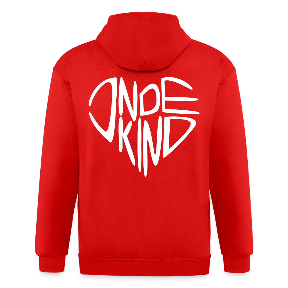 Zipper | Indekind Premium | Herz-Logo | Fü allemoole - Rot