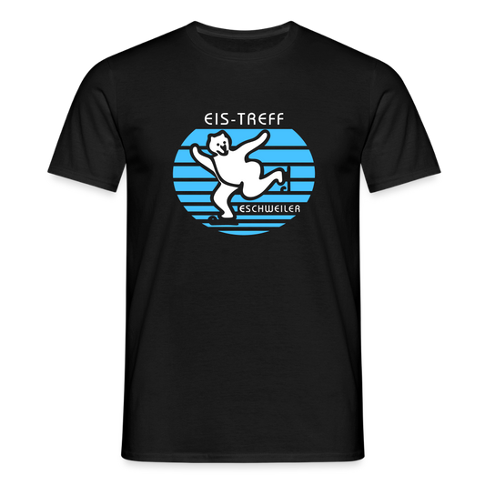 T-Shirt | Eistreff | Manns-Lüü - Schwarz