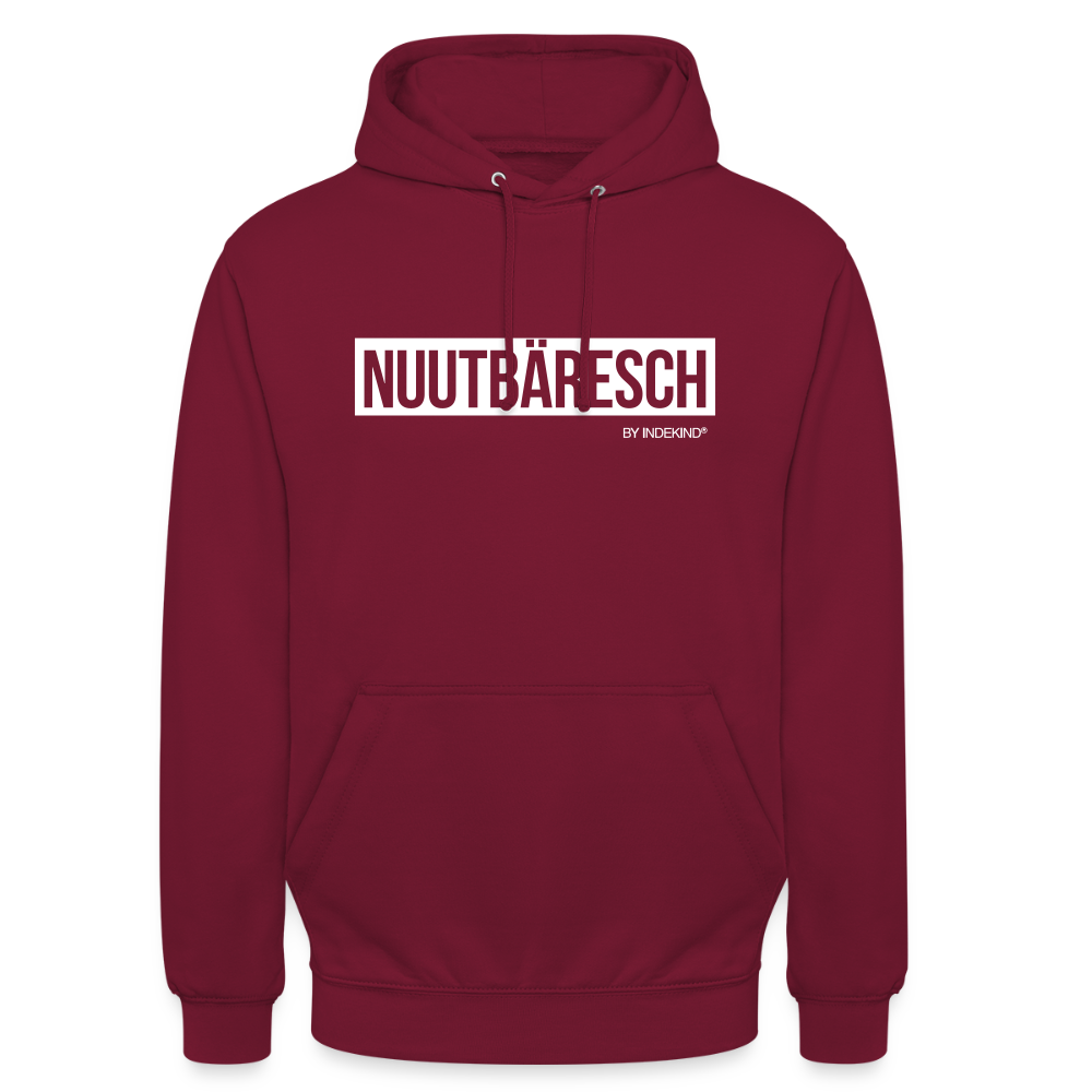 Hoodie | Nuutbäresch Klassik | Fü allemoole - Bordeaux
