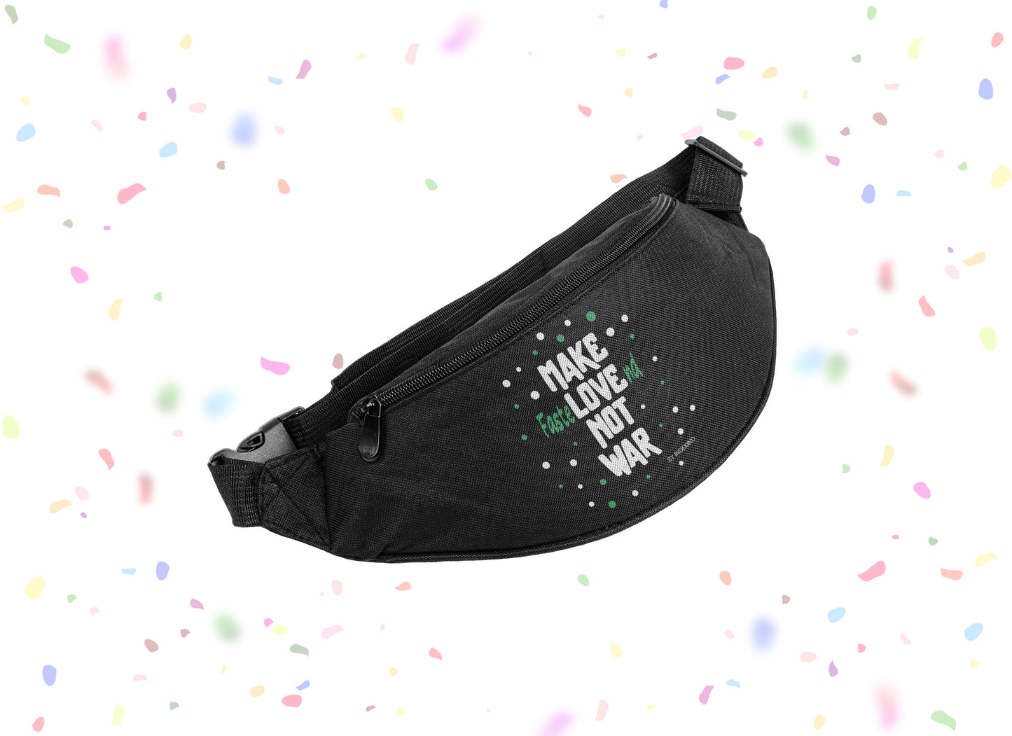 Gürteltasche | Fastelovend grün/weiß