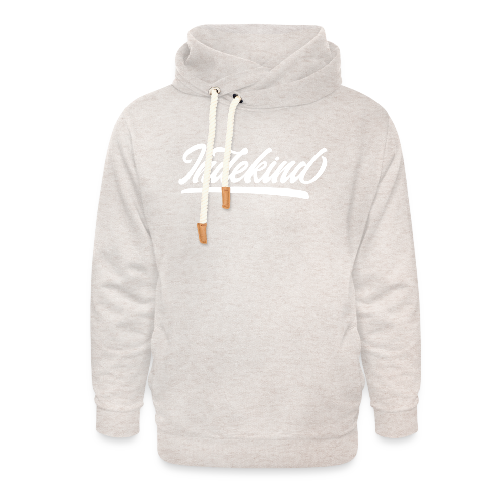 Hoodie | Indekind Schalkragen | Fü allemoole - Beige meliert