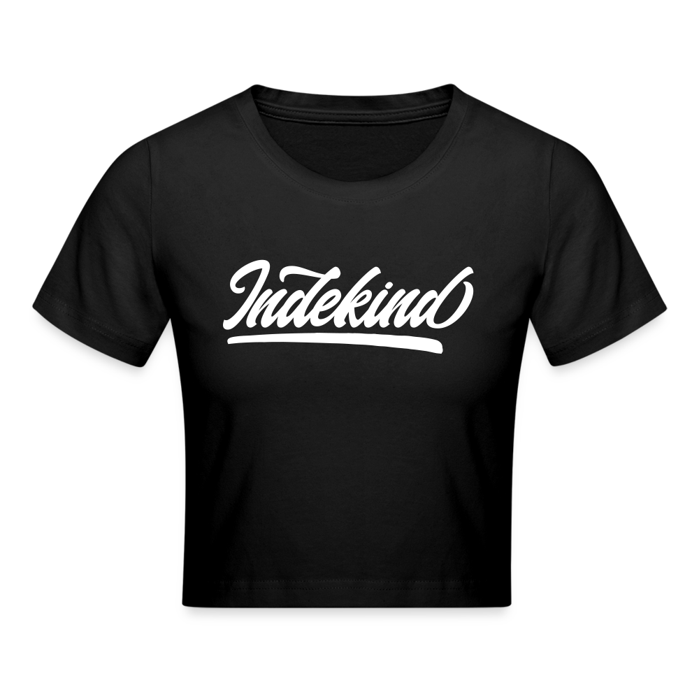 Crop T-Shirt | Indekind Klassik | Mädsche - Schwarz