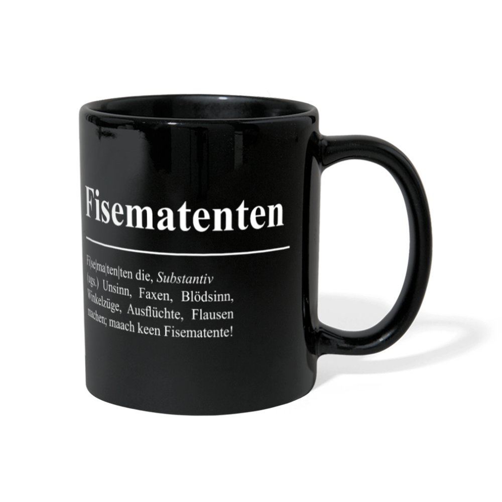 Tasse | Eischwiele Platt | Fisematenten - Schwarz