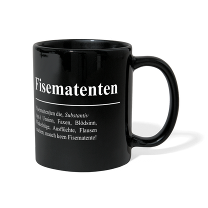 Tasse | Eischwiele Platt | Fisematenten - Schwarz