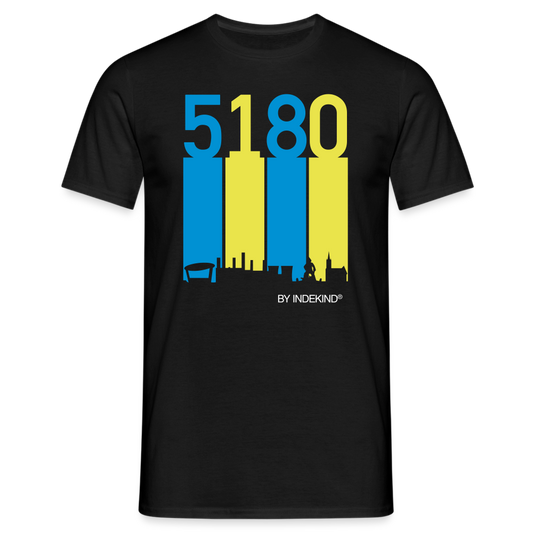 T-Shirt | 5180 Skyline | Manns-Lüü - Schwarz