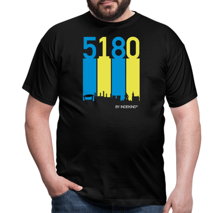 T-Shirt | 5180 Skyline | Manns-Lüü - Schwarz