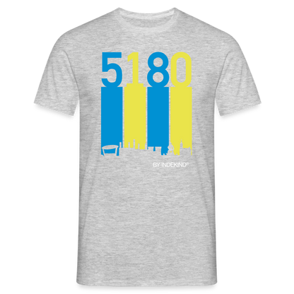 T-Shirt | 5180 Skyline | Manns-Lüü - Grau meliert