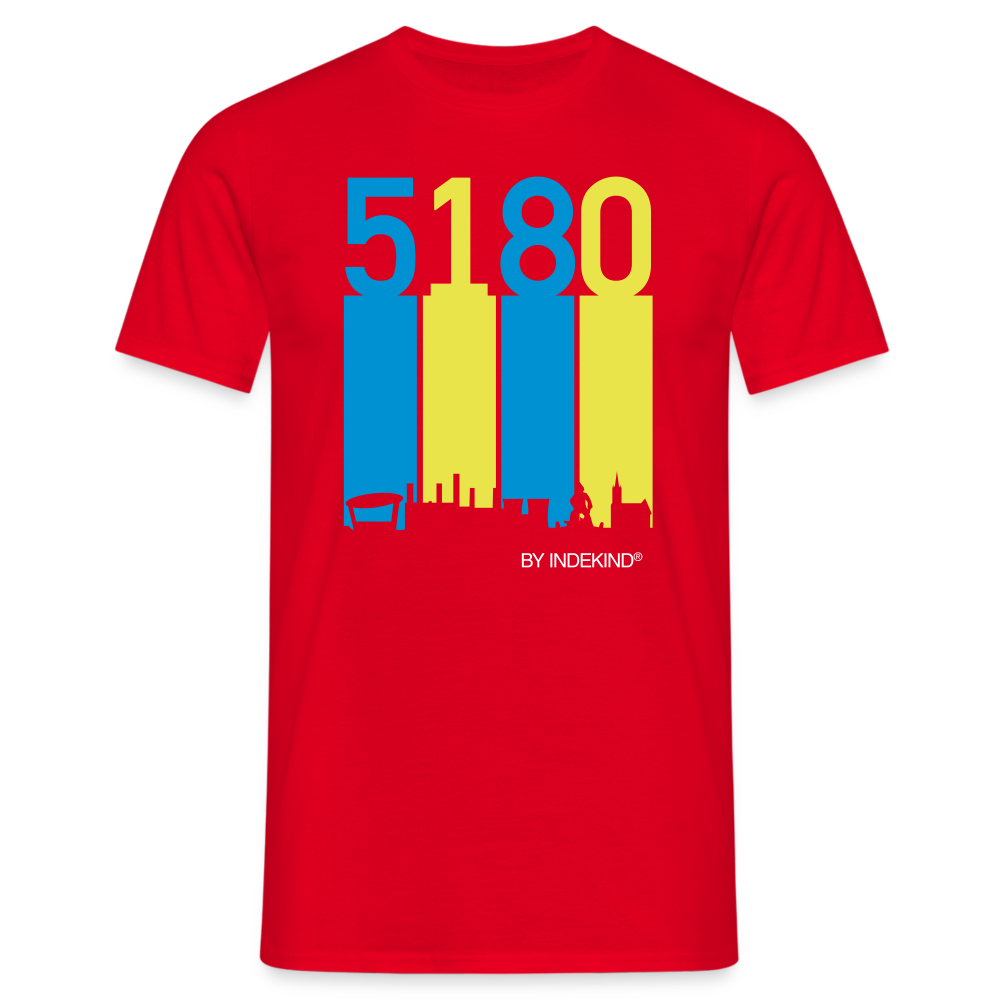 T-Shirt | 5180 Skyline | Manns-Lüü - Rot