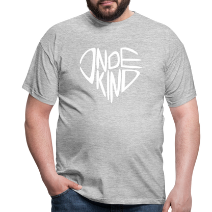 T-Shirt | Indekind Premium | Herz-Logo | Manns-Lüü - Grau meliert
