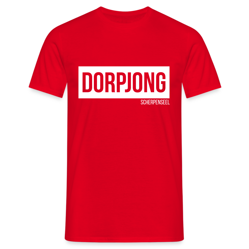 T-Shirt | Dorpjong Scherpenseel Klassik | Manns-Lüü - Rot