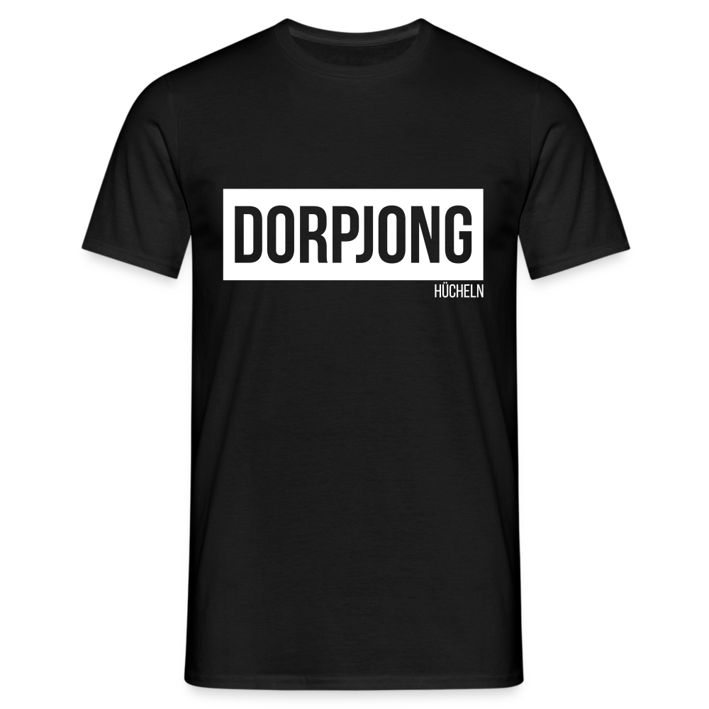 T-Shirt | Dorpjong Hücheln Klassik | Manns-Lüü - Schwarz