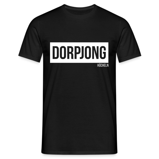 T-Shirt | Dorpjong Hücheln Klassik | Manns-Lüü - Schwarz