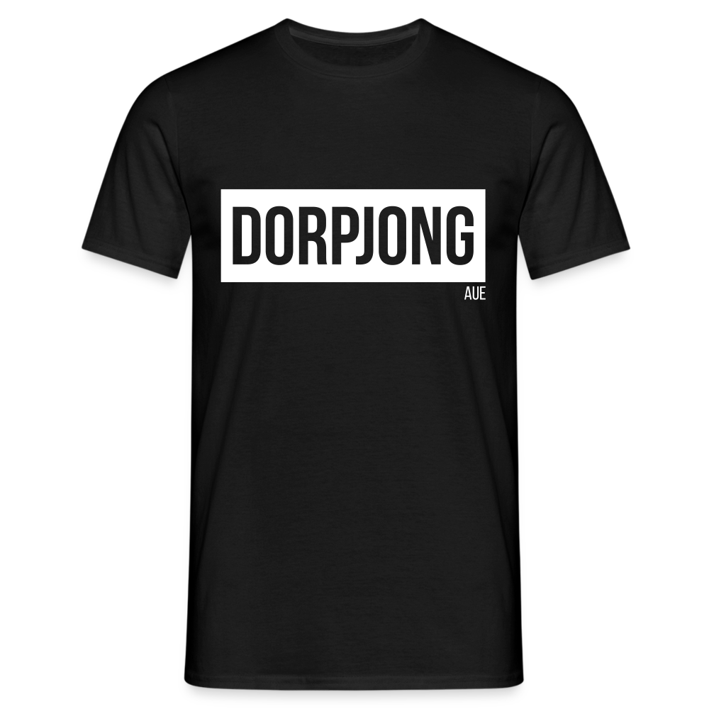 T-Shirt | Dorpjong Aue Klassik | Manns-Lüü - Schwarz
