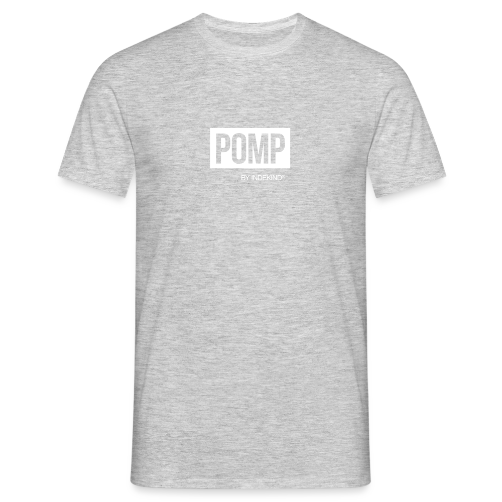 T-Shirt | Pomp Klassik | Manns-Lüü - Grau meliert