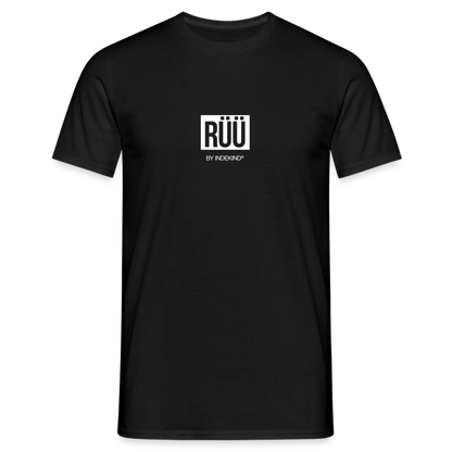T-Shirt | Rüü Klassik | Manns-Lüü - Schwarz