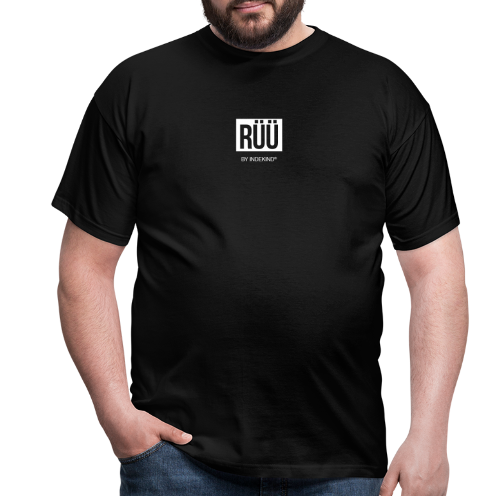 T-Shirt | Rüü Klassik | Manns-Lüü - Schwarz