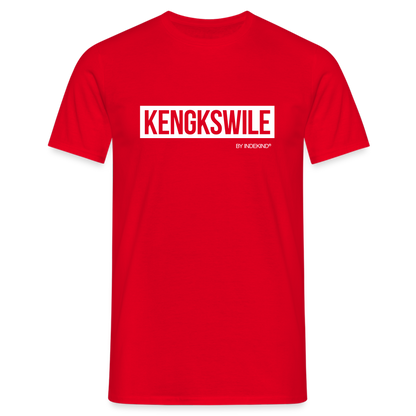 T-Shirt | Kengkswile Klassik | Manns-Lüü - Rot
