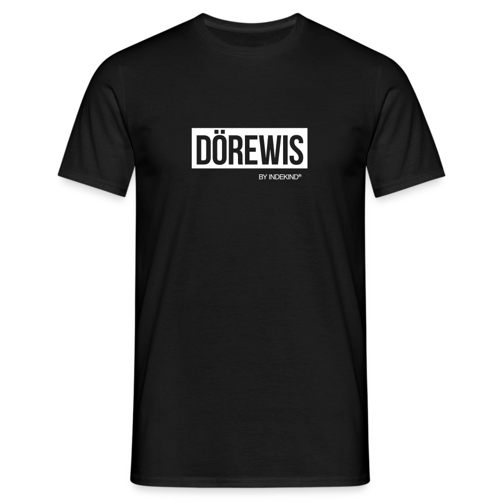 T-Shirt | Dörewis Klassik | Manns-Lüü - Schwarz