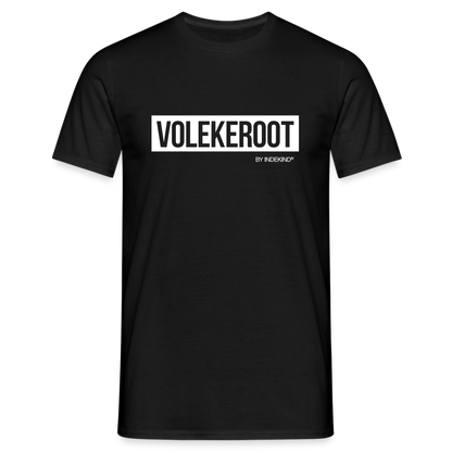 T-Shirt | Volekeroot Klassik | Manns-Lüü - Schwarz