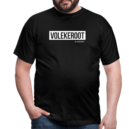 T-Shirt | Volekeroot Klassik | Manns-Lüü - Schwarz