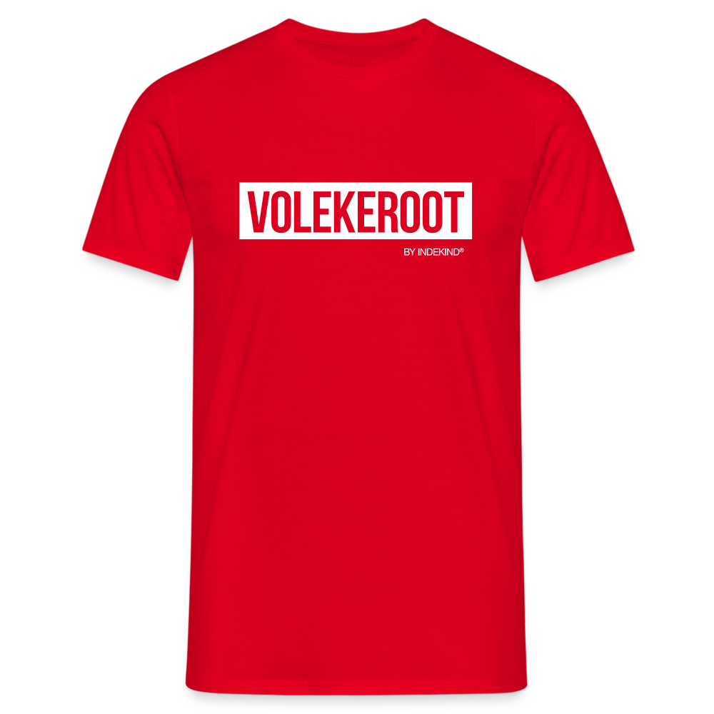 T-Shirt | Volekeroot Klassik | Manns-Lüü - Rot