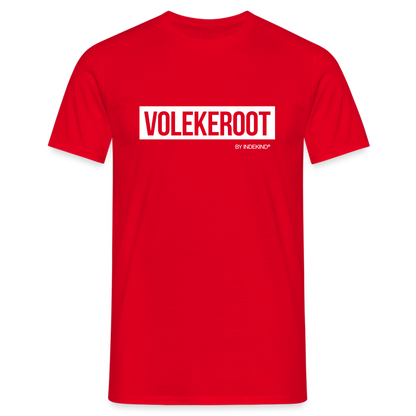 T-Shirt | Volekeroot Klassik | Manns-Lüü - Rot