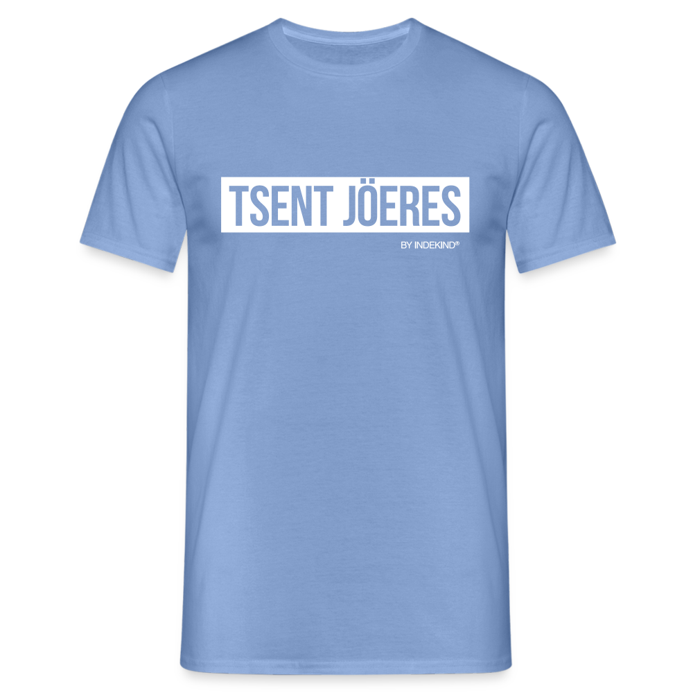 T-Shirt | Tsent Jöeres Klassik | Manns-Lüü - carolina blue