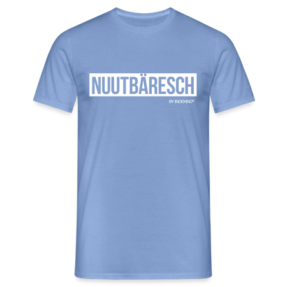 T-Shirt | Nuutbäresch Klassik | Manns-Lüü - carolina blue