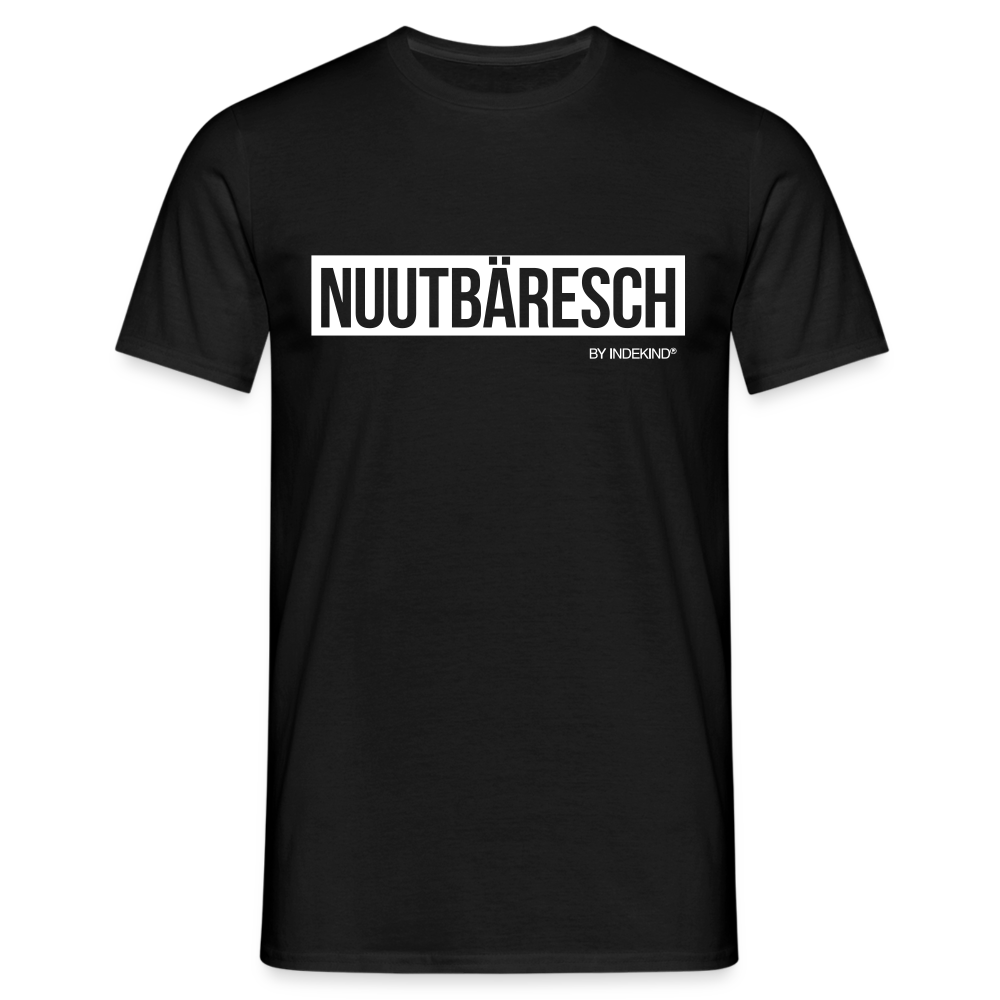 T-Shirt | Nuutbäresch Klassik | Manns-Lüü - Schwarz