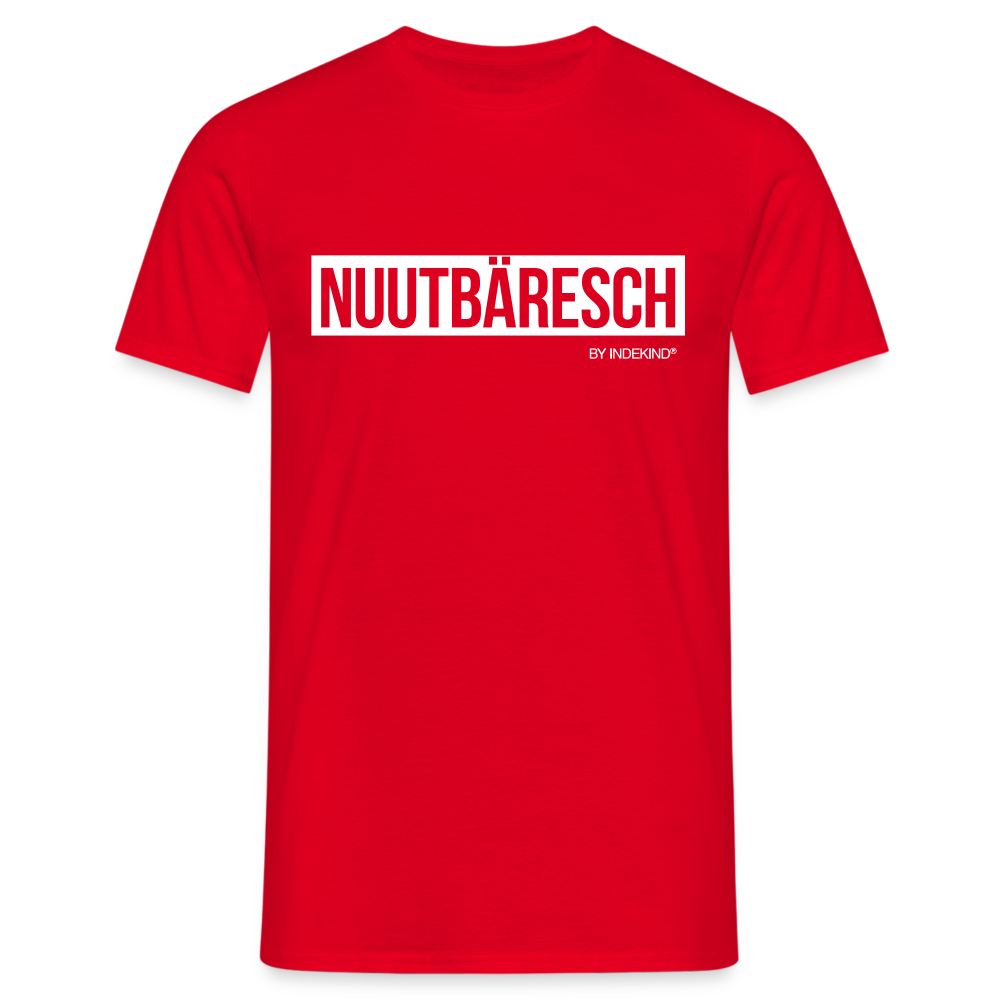 T-Shirt | Nuutbäresch Klassik | Manns-Lüü - Rot