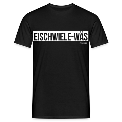 T-Shirt | Eischwiele-Wäs Klassik | Manns-Lüü - Schwarz